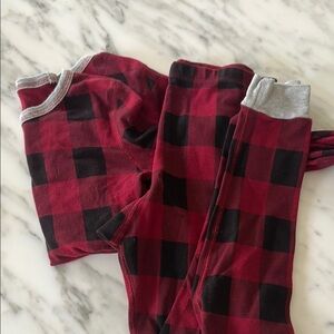 Red and Black Plaid Pajama Set